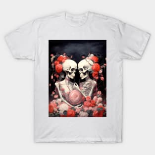 Happy Halloween: Halloween Skeletons in Love T-Shirt